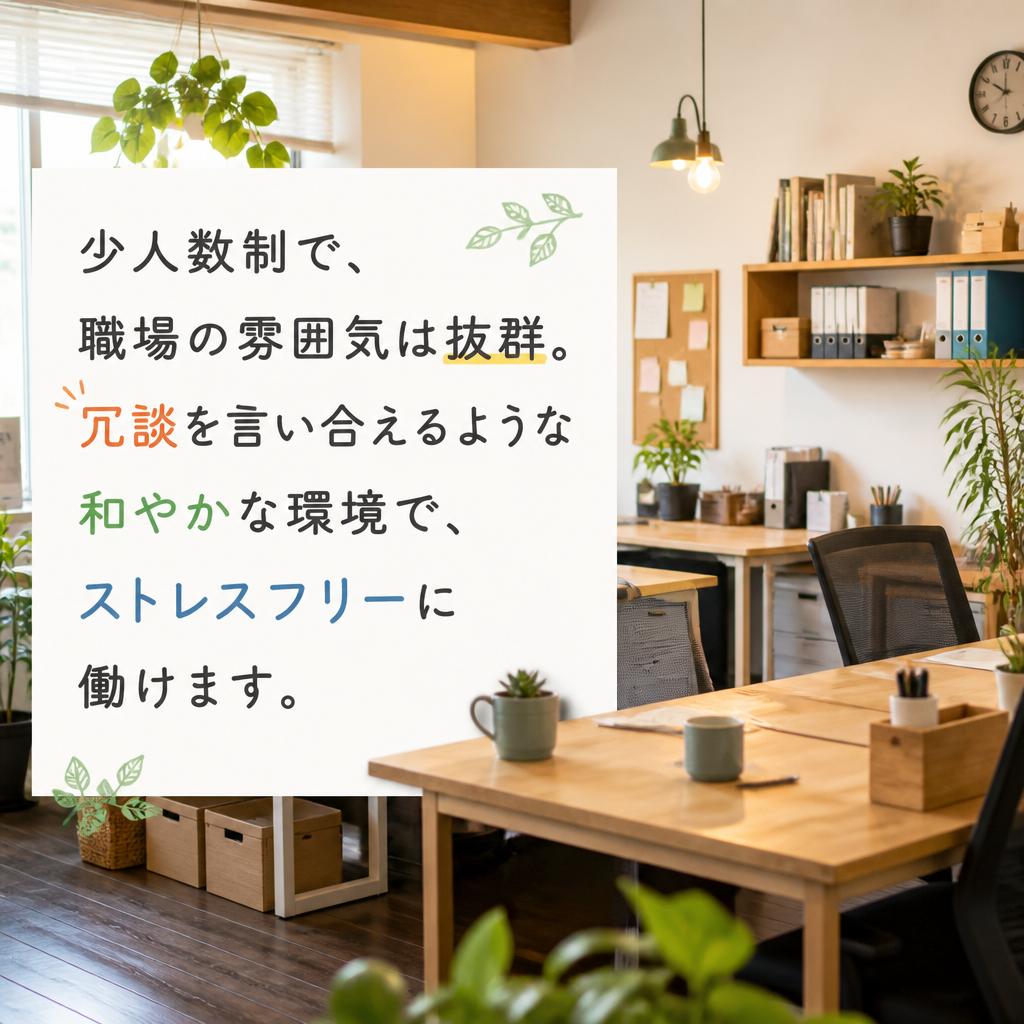 アットホームな職場環境